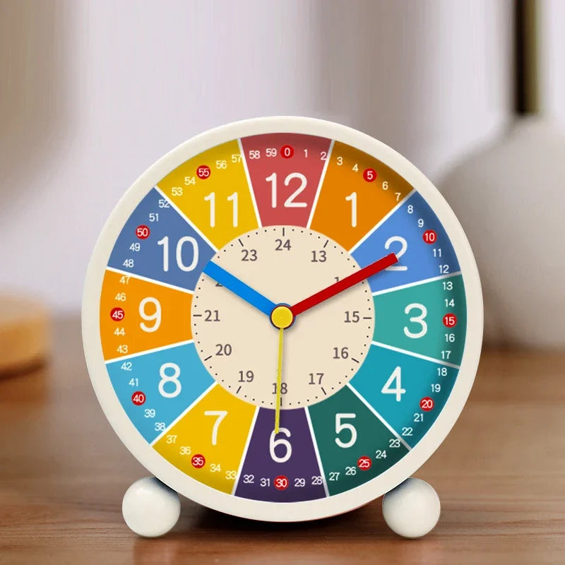 Early Learning Desktop Alarm Clock Children Wake Up Alarm Clock Living Room Bedroom Silent Desktop Clock Desktop Clock